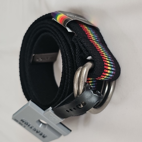 Kenneth Cole Reaction Men's Printed Webbing Belt - Picture 4 of 10